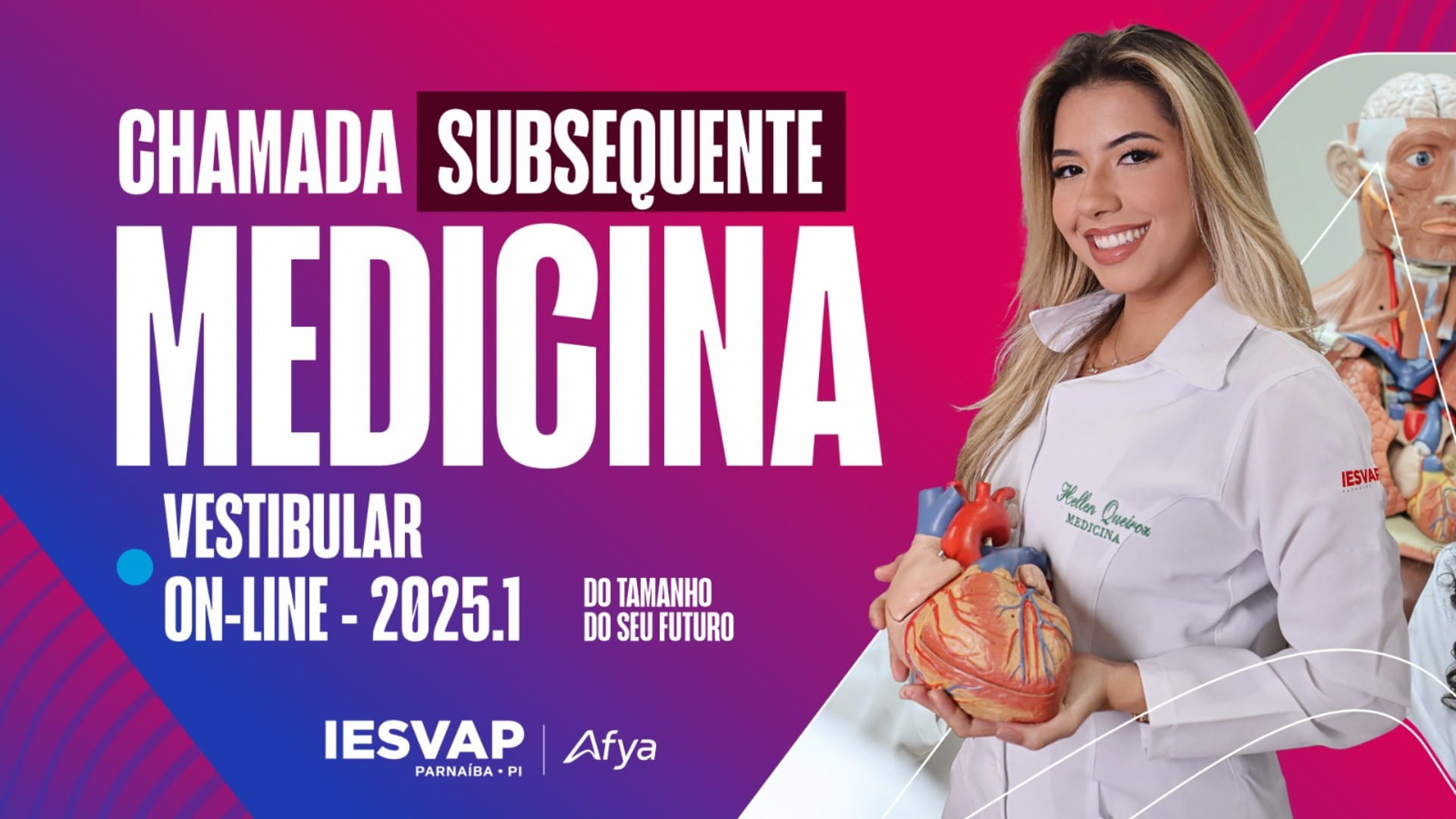 Chamada subsequente PS vestibular online Medicina 2025.1