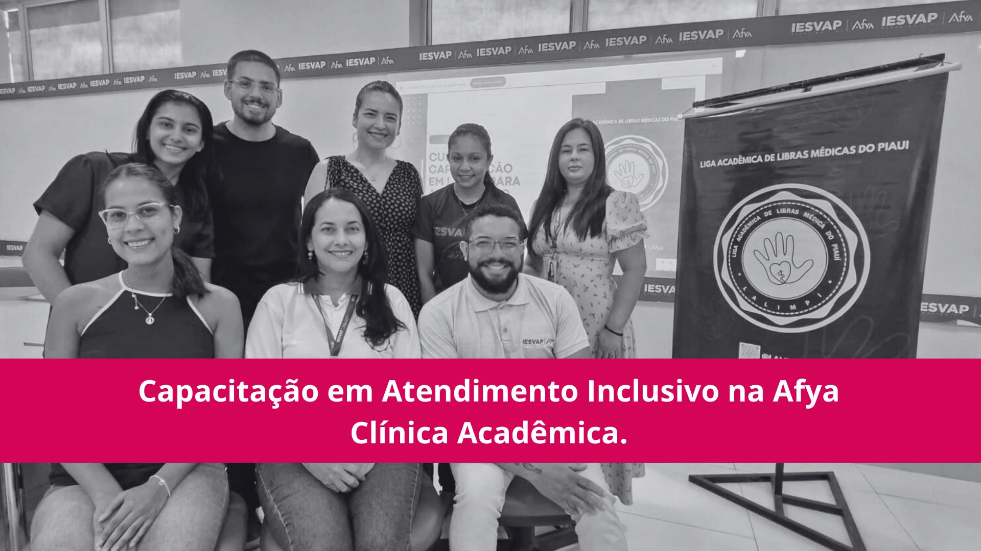 Capacitação em Atendimento Inclusivo na Afya Clínica Acadêmica.