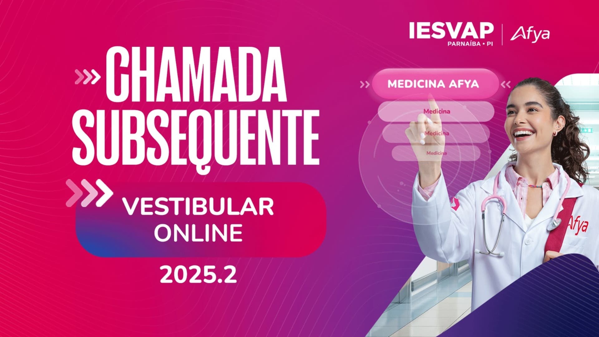 Chamada Subsequente - PS Vestibular Online Medicina 2025.2