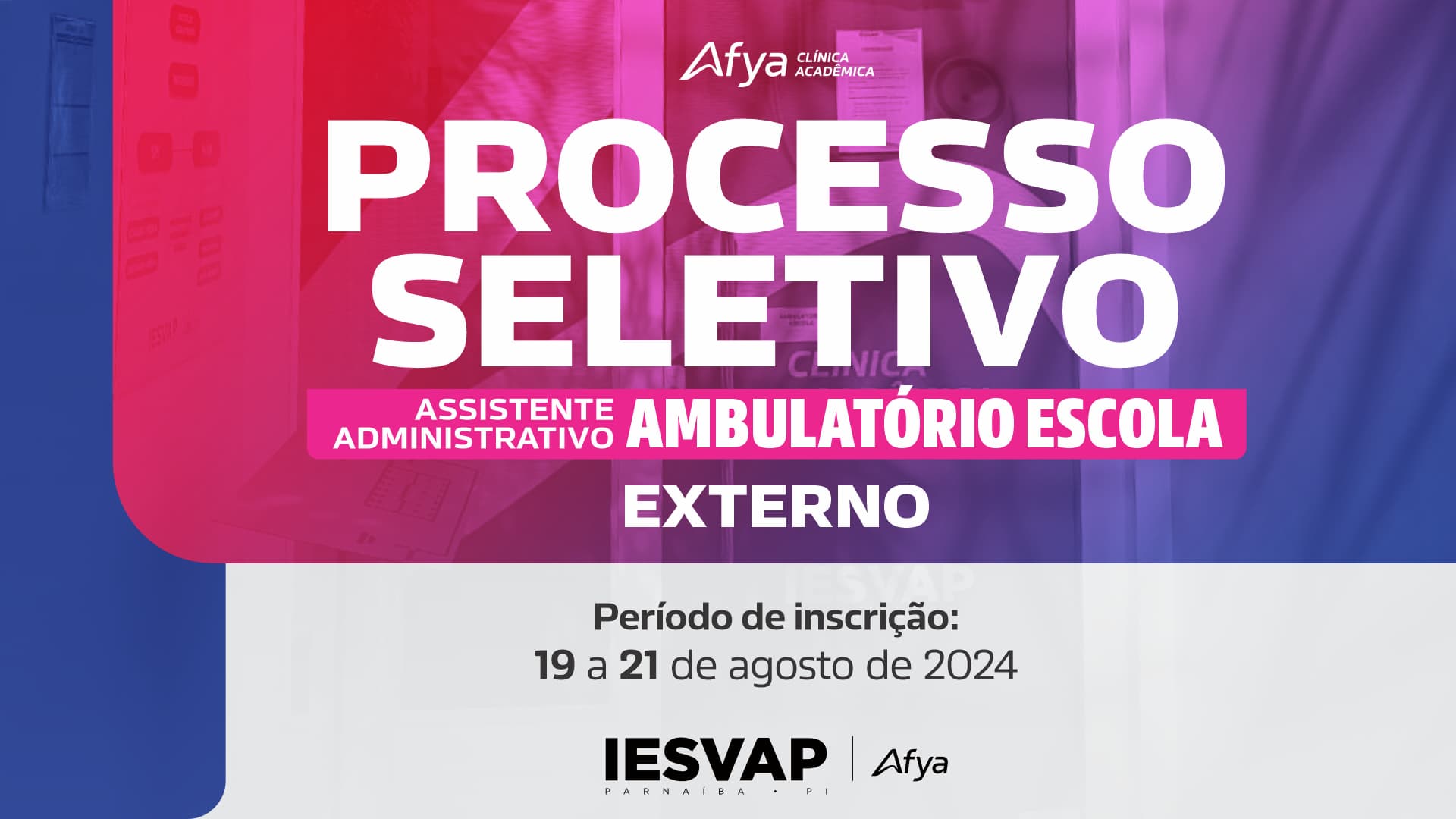 Edital externo processo seletivo seleção simplificada para contratação de assistente administrativo - ambulatório escola