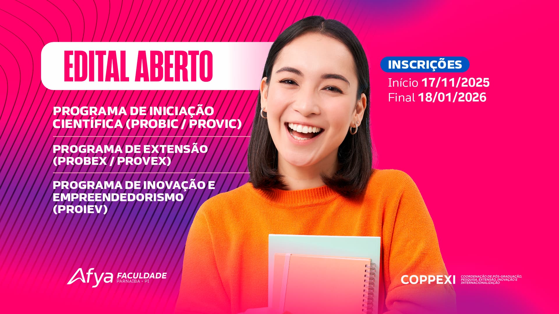 EDITAL Nº 08/2025 – PIC, EXTENSÃO E INOVAÇÃO & EMPREENDEDORISMO