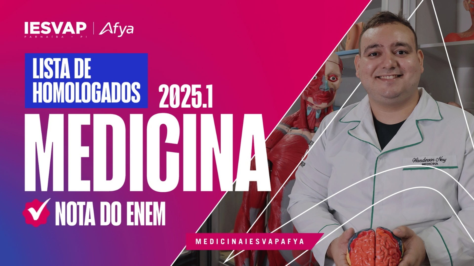 Lista Final de Homologados PS Medicina 2025.1 - Nota do Enem