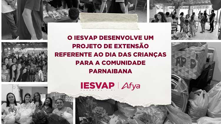 O IESVAP desenvolve um projeto de extensão referente ao dia das crianças para a comunidade parnaibana