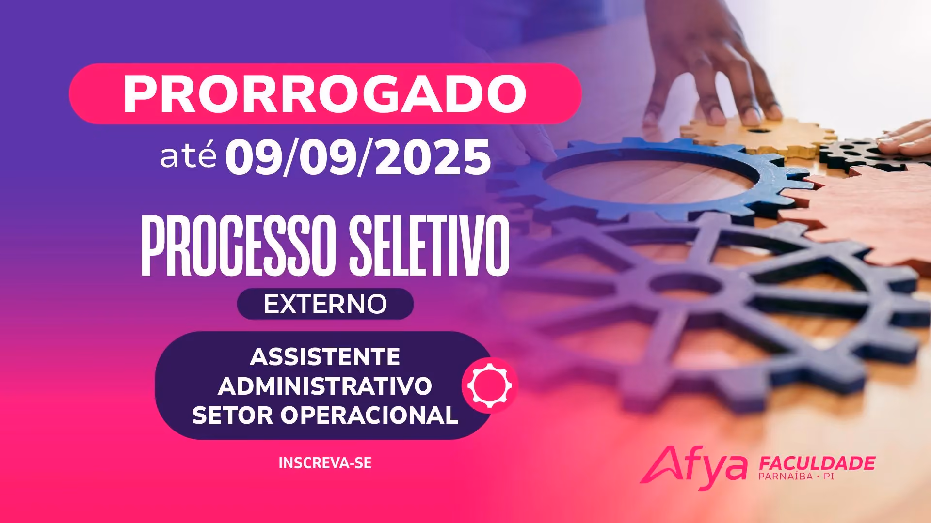 Processo seletivo externo - para contratação de assistente administrativo para o setor operacional