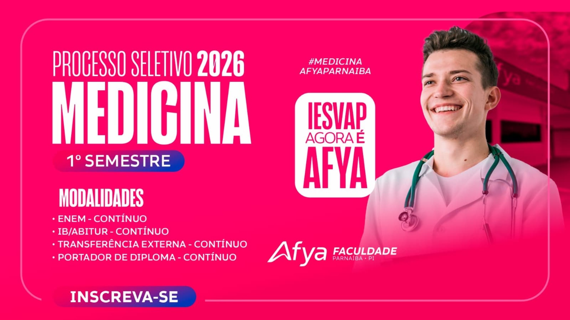 Processos Seletivos Medicina 2026.1 - Enem / IB/ABITUR / Portador de diploma / Transferência Externa