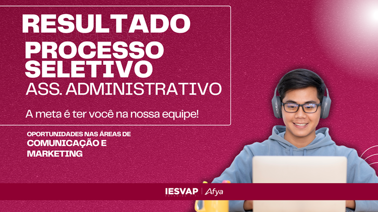 Resultado - assistente administrativo para comunicação e marketing