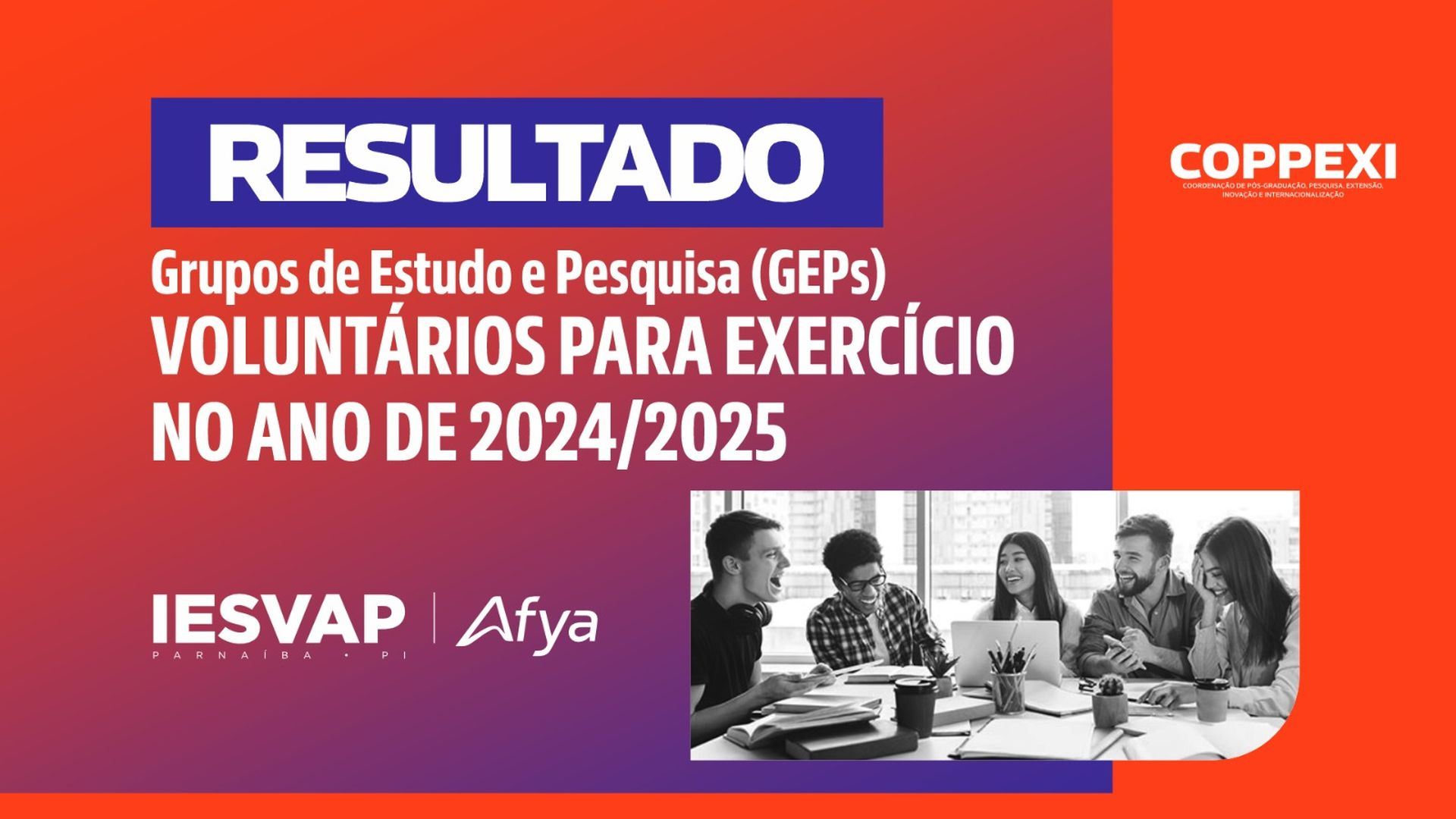 RESULTADO CRIAÇÃO DE GRUPOS DE ESTUDO E PESQUISA (GEPs)