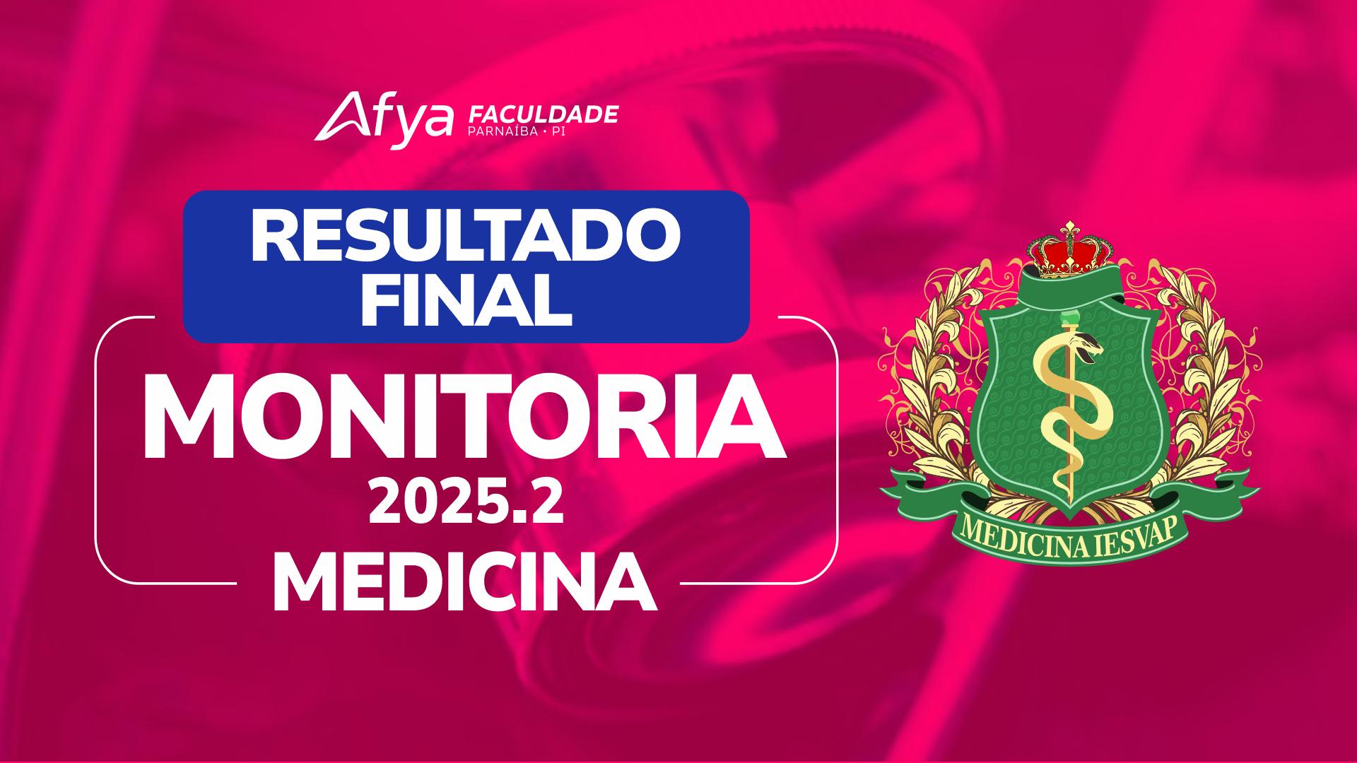 Resultado final de monitoria Medicina 02/2025