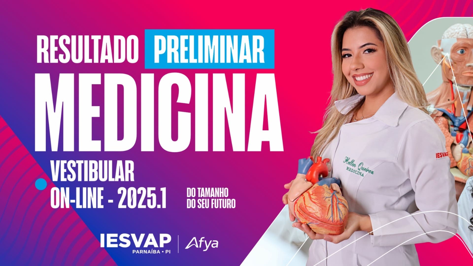 RESULTADO PRELIMINAR EDITAL Nº 02/2025 - PROCESSO SELETIVO DO CURSO DE MEDICINA 2025.1 - MODALIDADE ONLINE