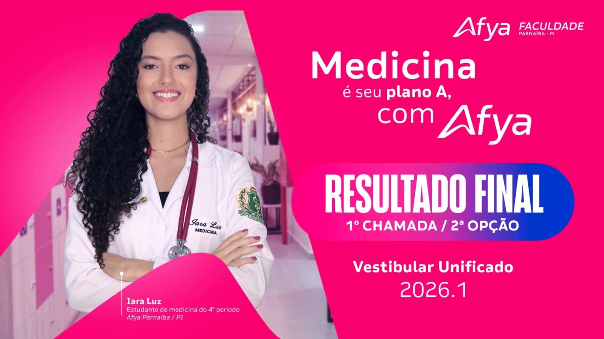Resultado Final 1° chamada - 2°opção - Vestibular On-line Unificado Medicina 2026.1