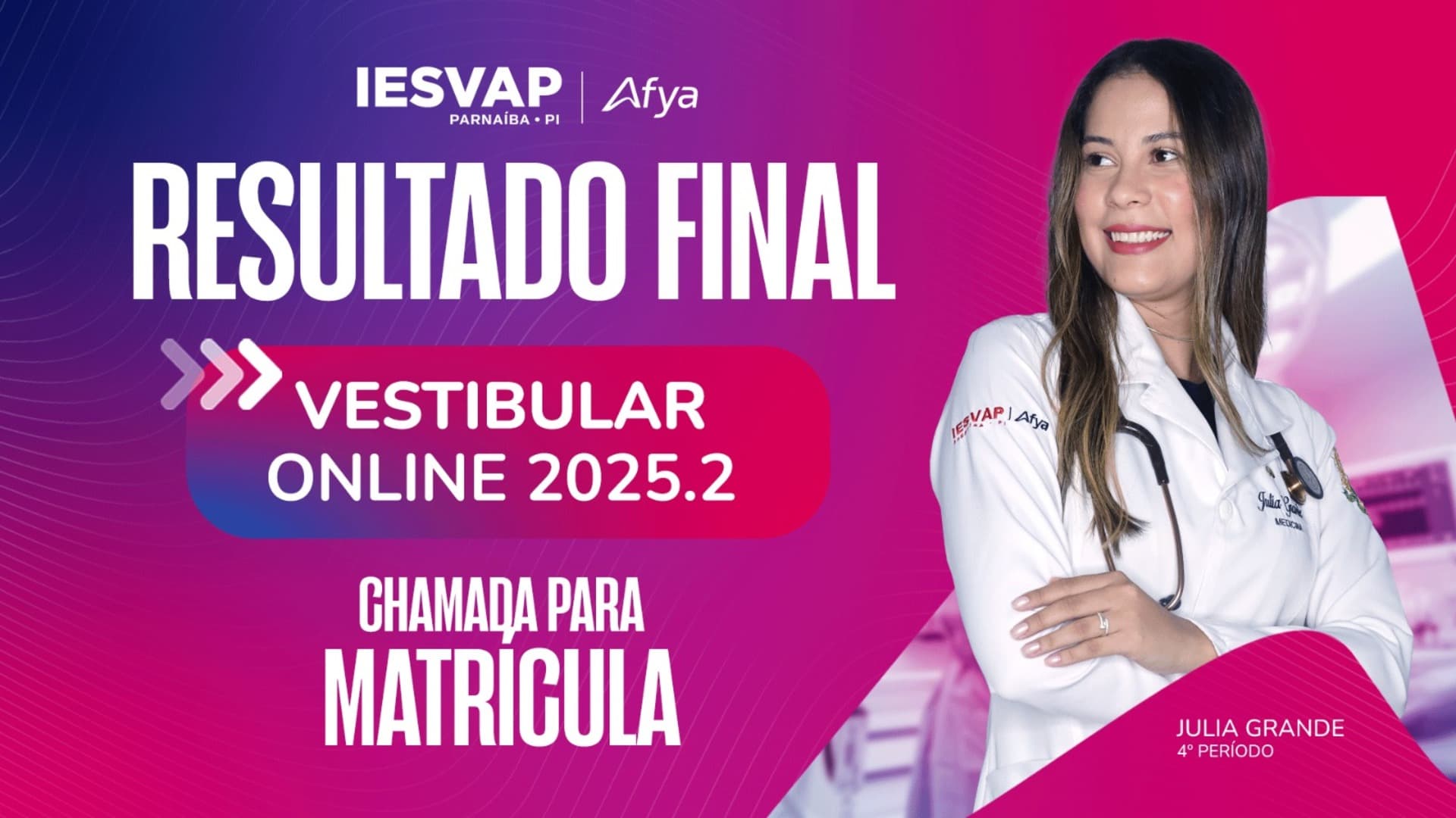Resultado Final 2° Vestibular Online Medicina 2025.2