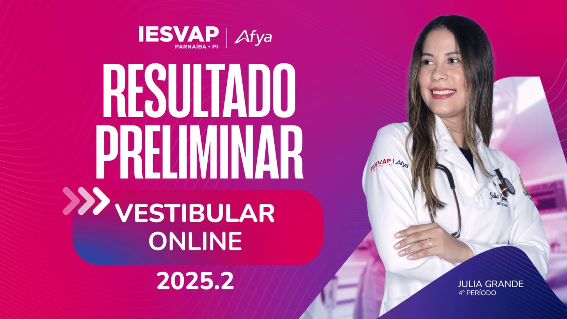 Resultado Preliminar 2° Vestibular Online Medicina 2025.2