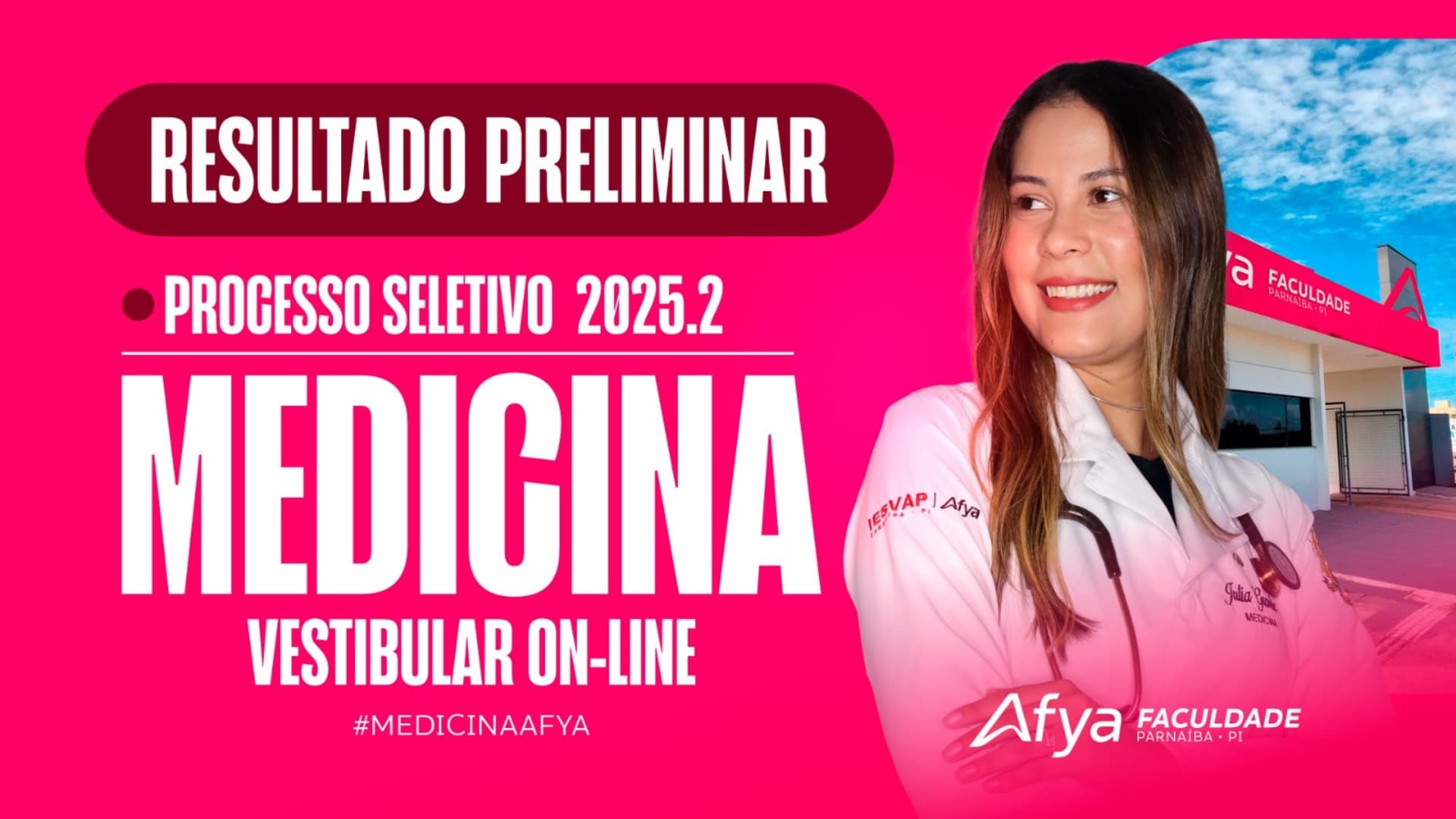 Resultado Preliminar 3° Vestibular Online Medicina 2025.2