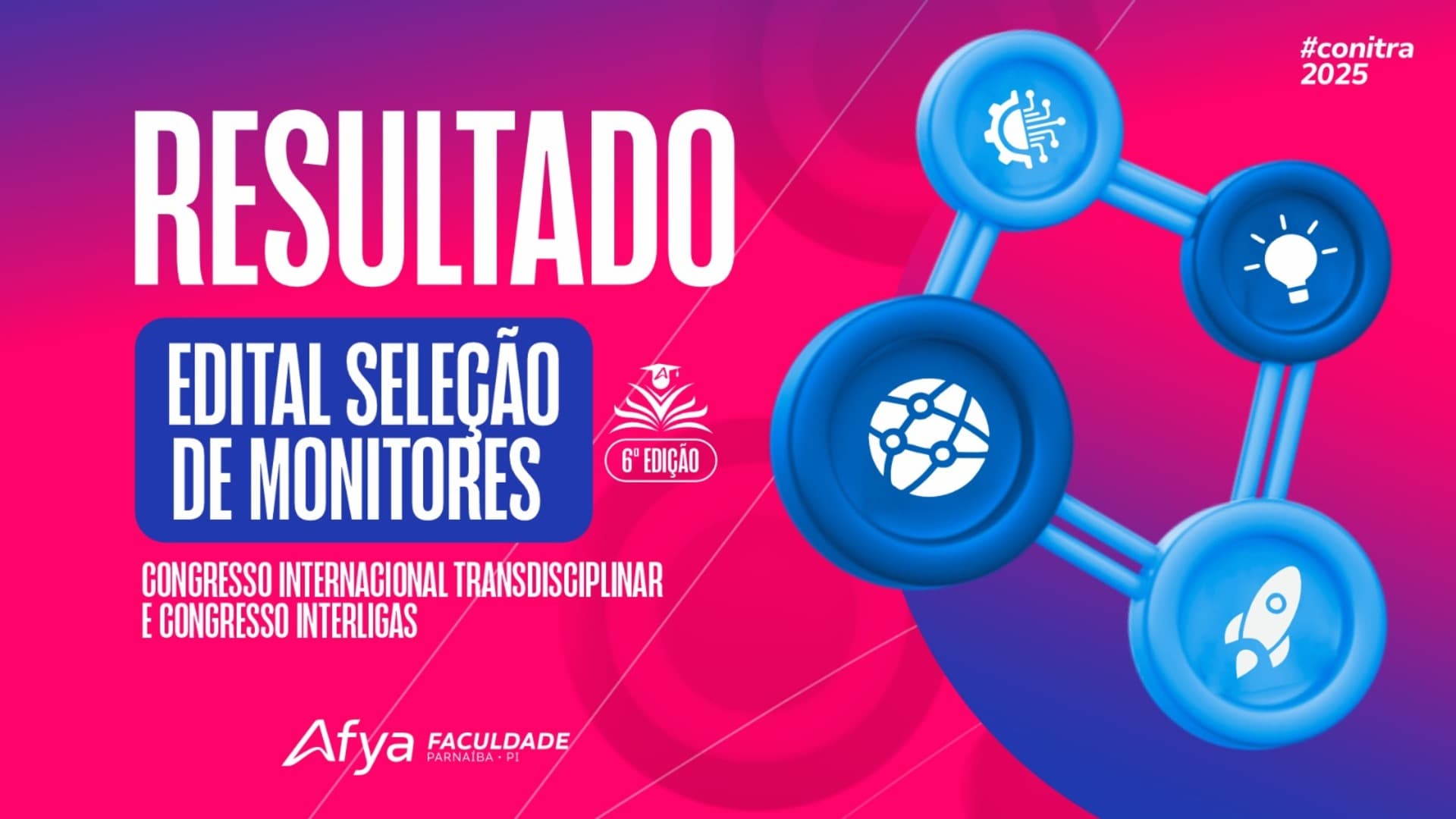 Resultado da monitoria do VI CONITRA e VI INTERLIGAS