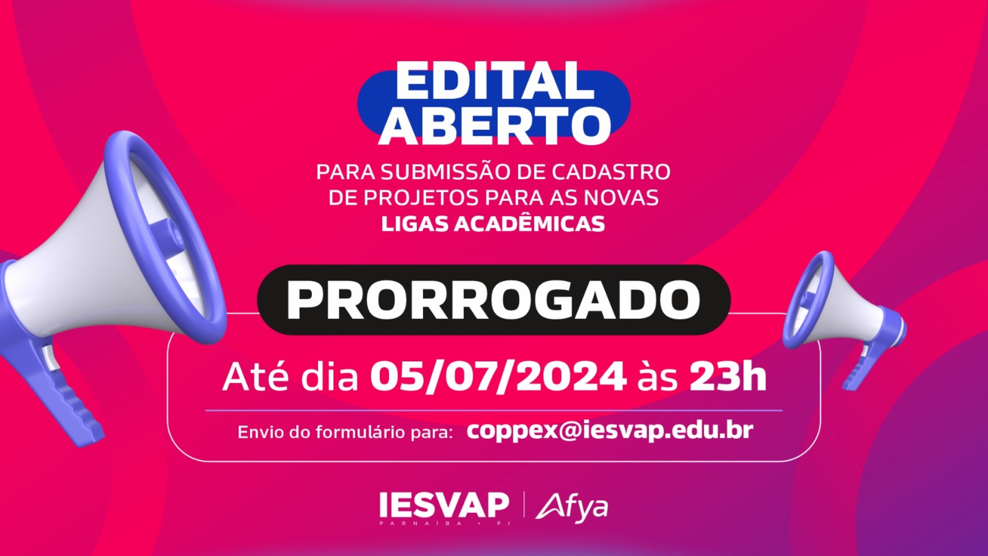 Submissão De Cadastro De Projetos Para As Novas Ligas Acadêmicas.