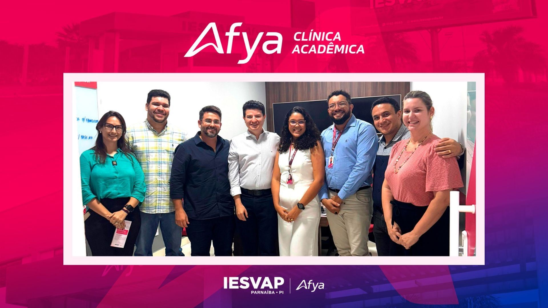 Visita do secretário de saúde municipal de Parnaíba à Afya clínica acadêmica