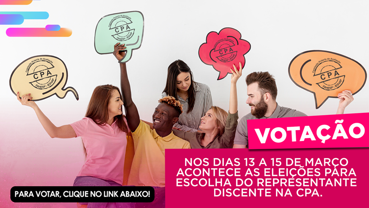 Votação para escolha do representante discente de 2023 para compor a CPA
