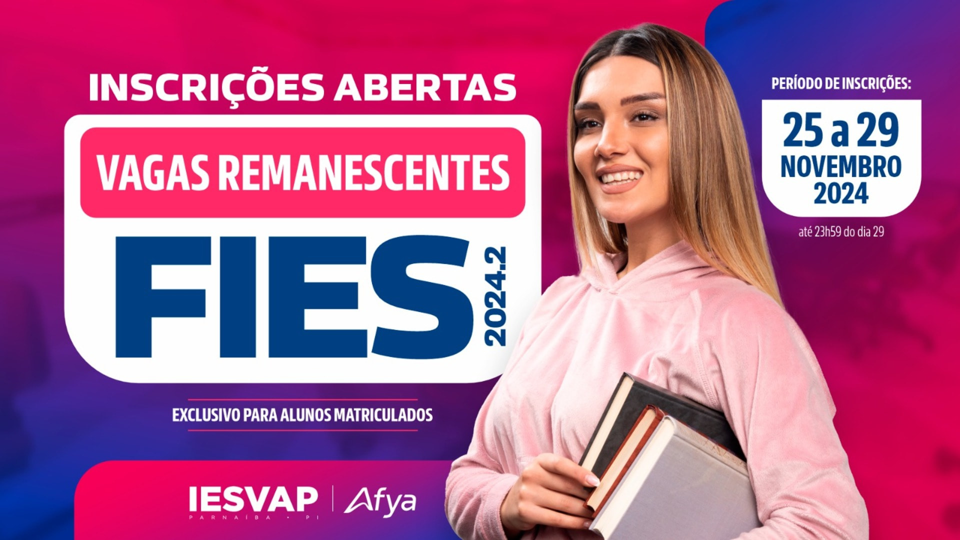 Vagas Remanescentes 2024.2- NOVO FIES