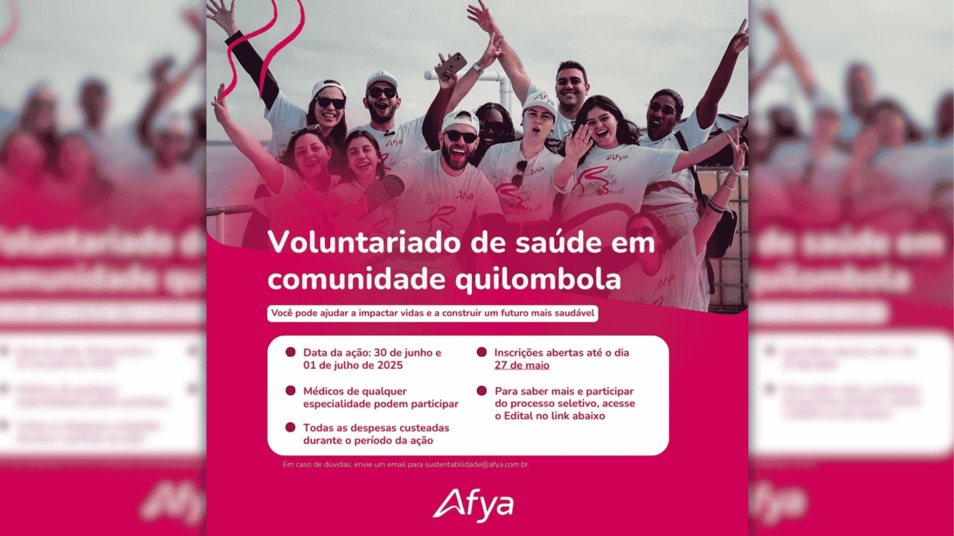 Voluntariado de saúde em comunidade quilombola