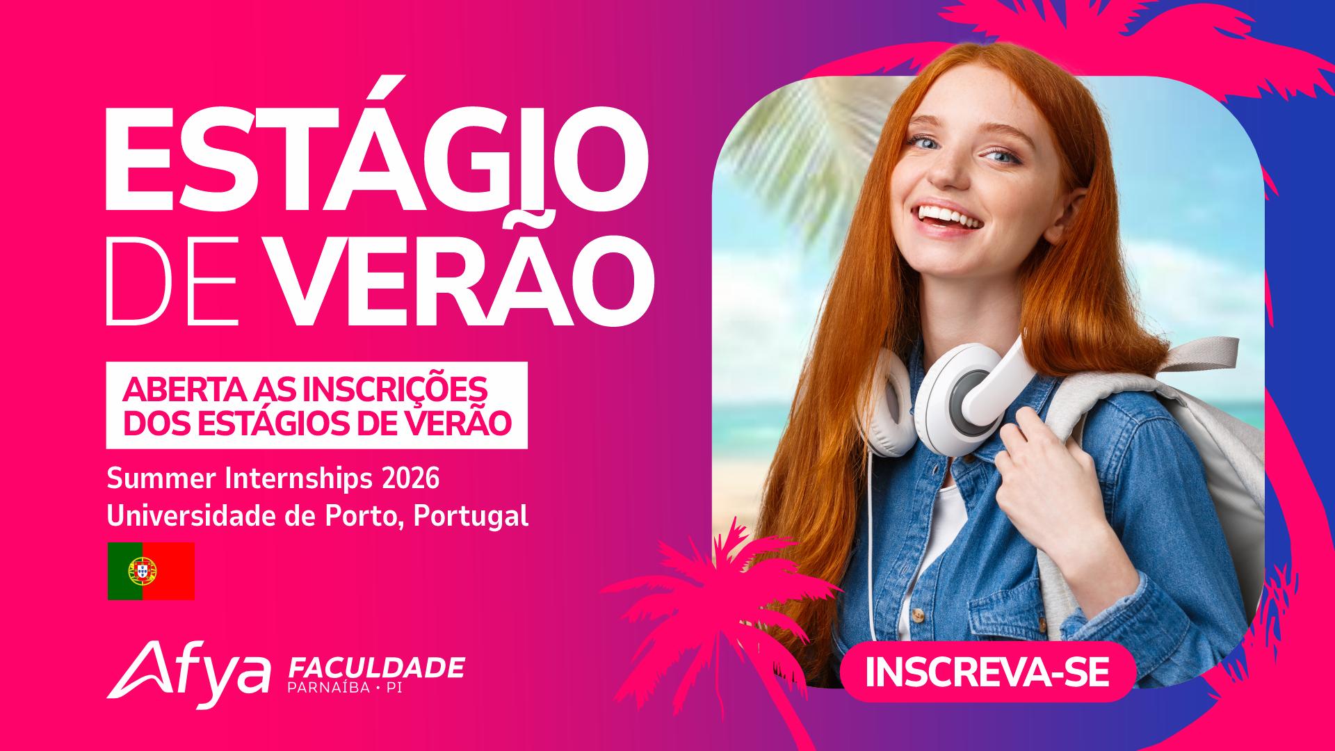 Aberta as inscrições dos estágios de verão // SUMMER internships 2026 na universidade de Porto, Portugal