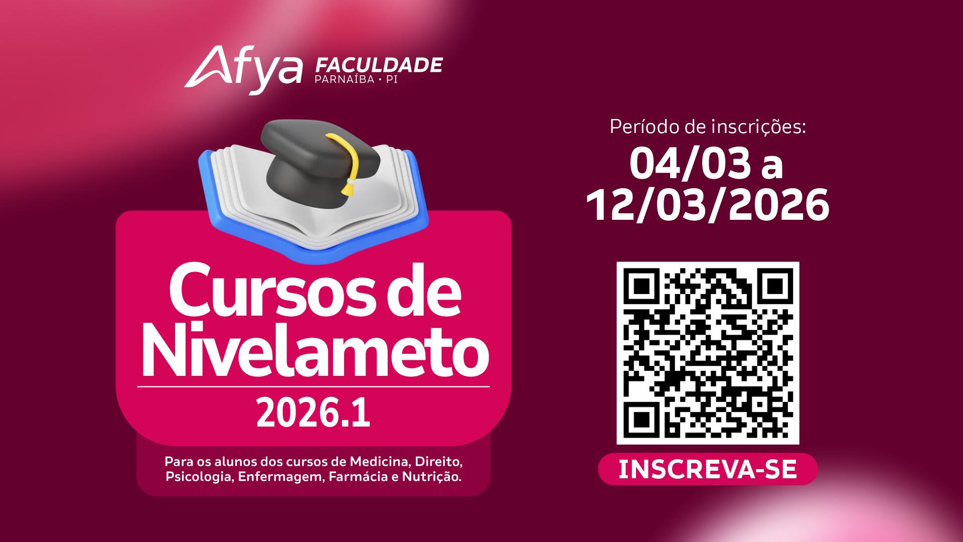 Edital de oferta das disciplinas de nivelamento – 2026.1