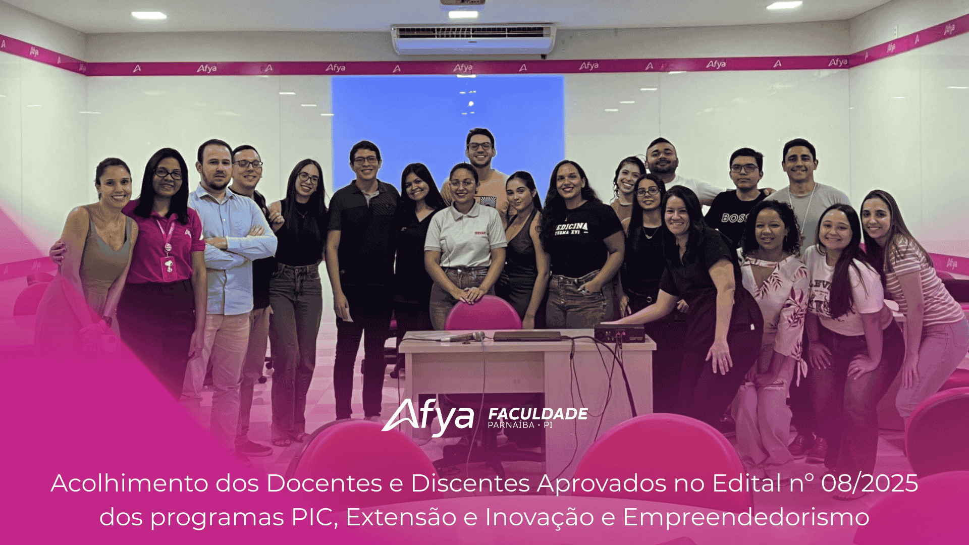 Acolhimento dos Docentes e Discentes Aprovados no Edital nº 08/2025 dos programas PIC, Extensão e Inovação e Empreendedorismo