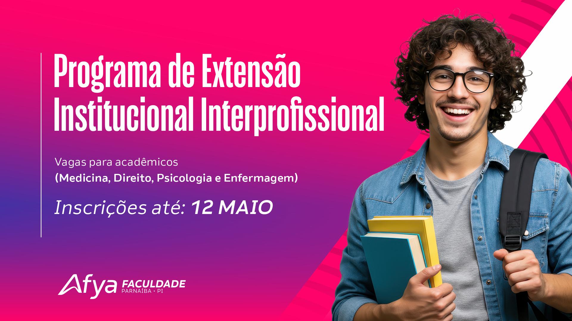Programa de extensão institucional interprofissional. Afya faculdade de Parnaíba