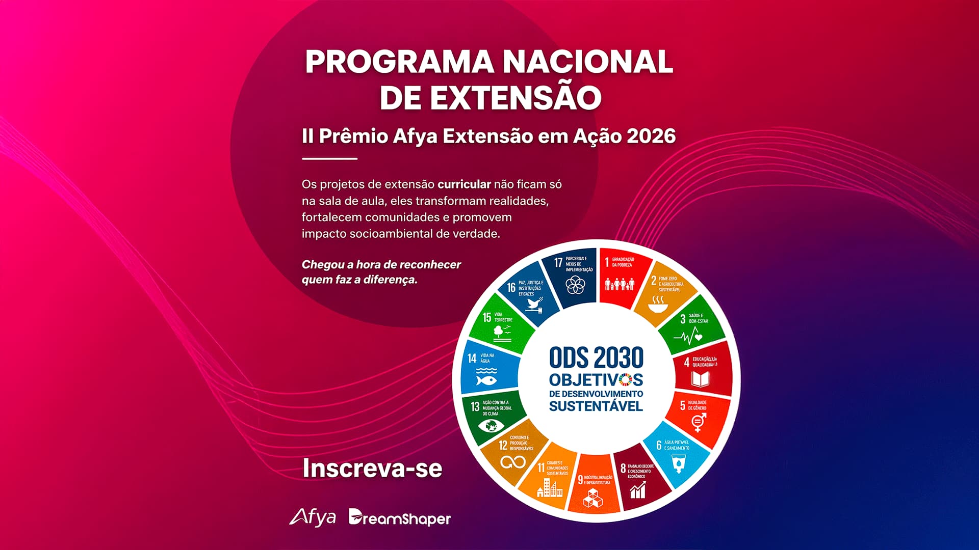 Está no ar o Programa Nacional de Extensão - II Prêmio Afya Extensão em Ação 2026.