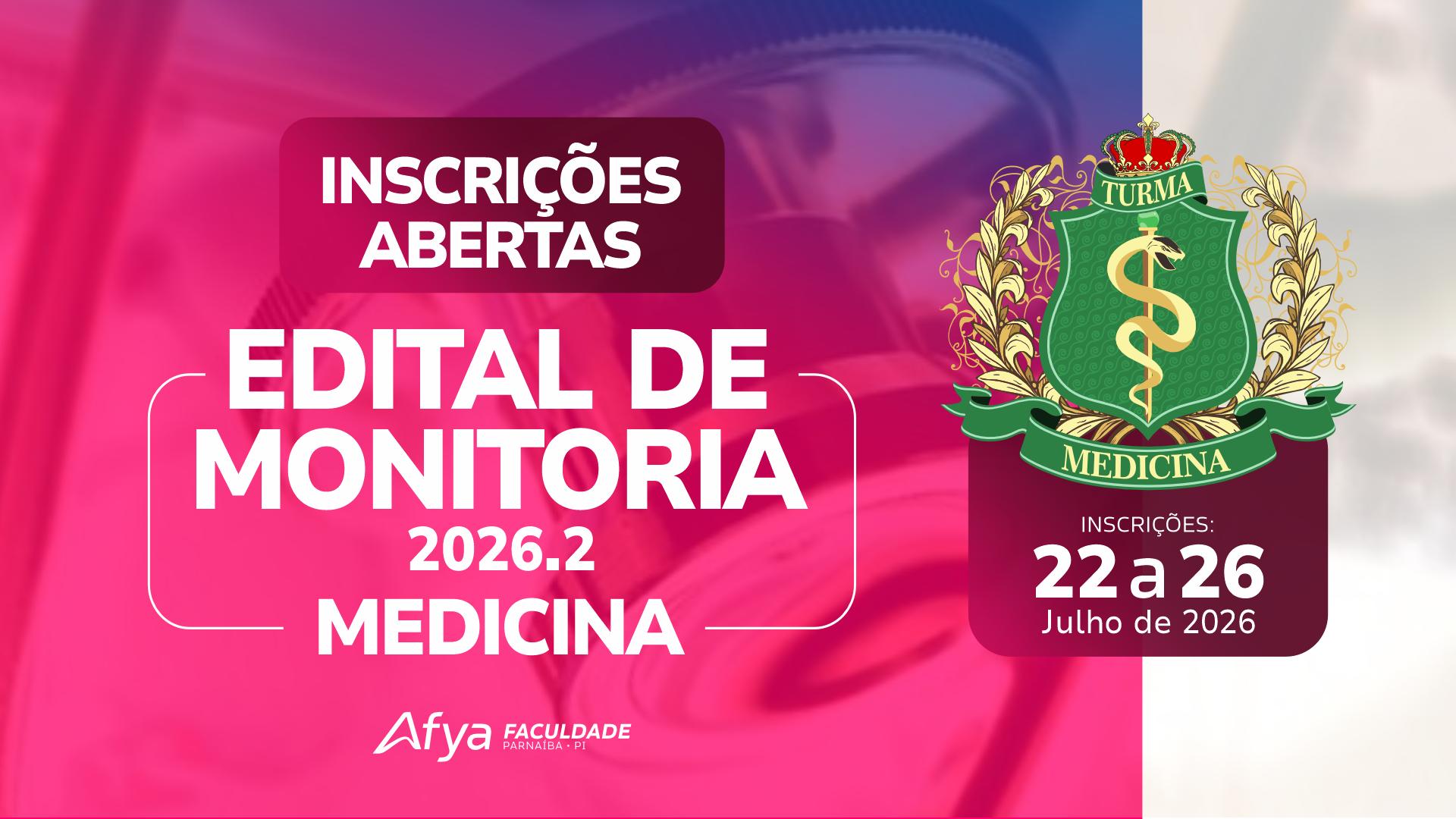 Edital monitoria Medicina 2026_2