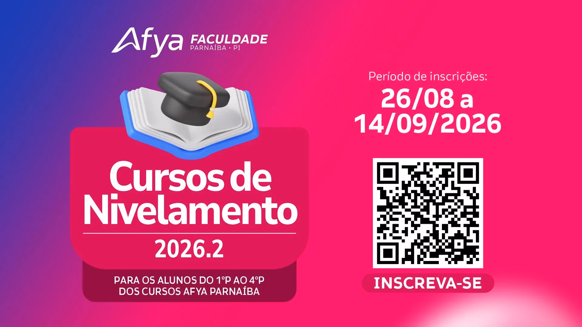 Edital de oferta das disciplinas de nivelamento – 2026.2