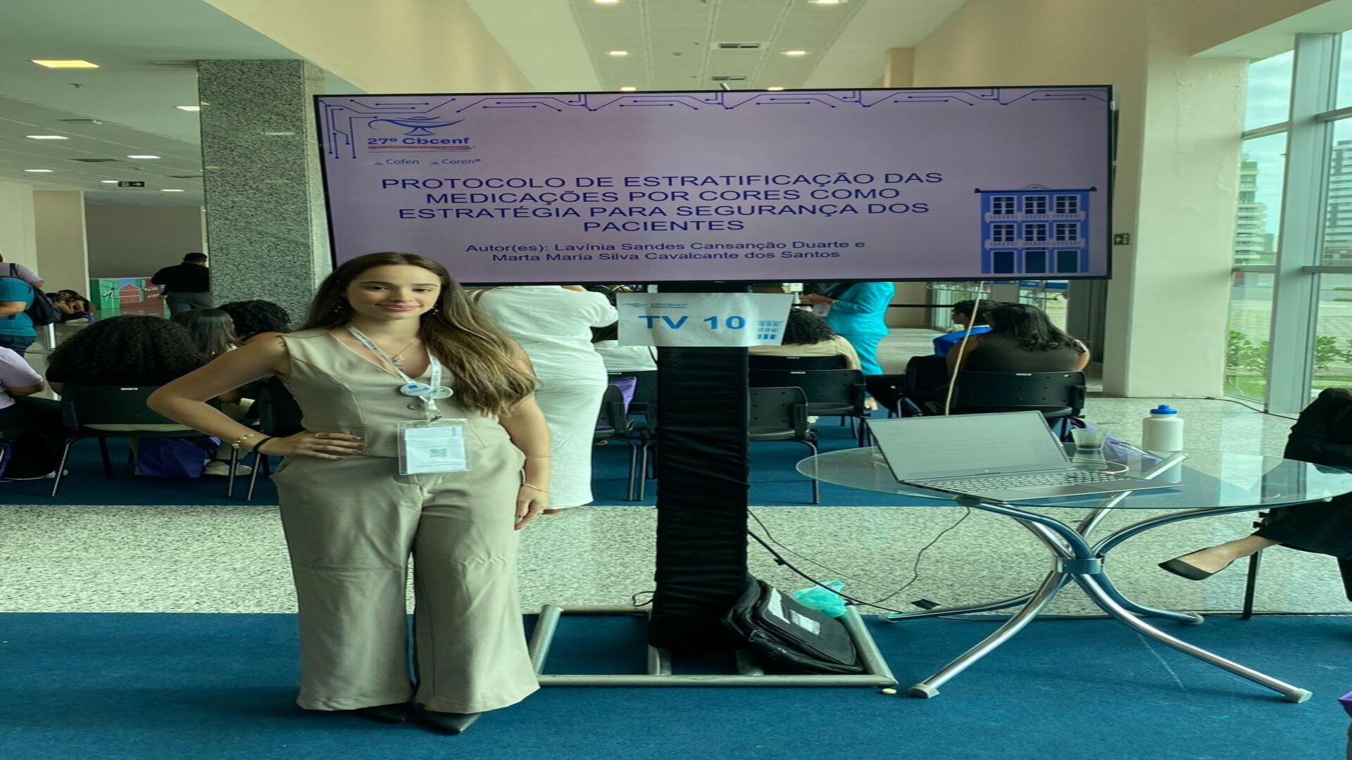 Acadêmica de Enfermagem da Afya Maceió participa do 27° CBCENF na Bahia