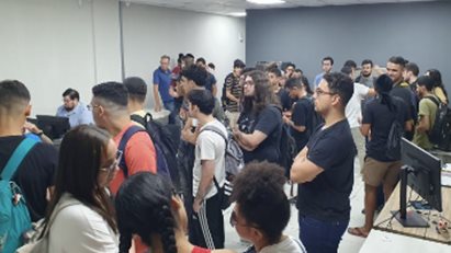 Alunos de computação e mecatrônica - visita fapeal