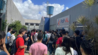 Alunos de computação e mecatrônica - visita fapeal