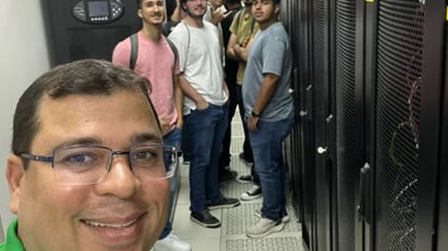 Alunos de computação e mecatrônica - visita fapeal