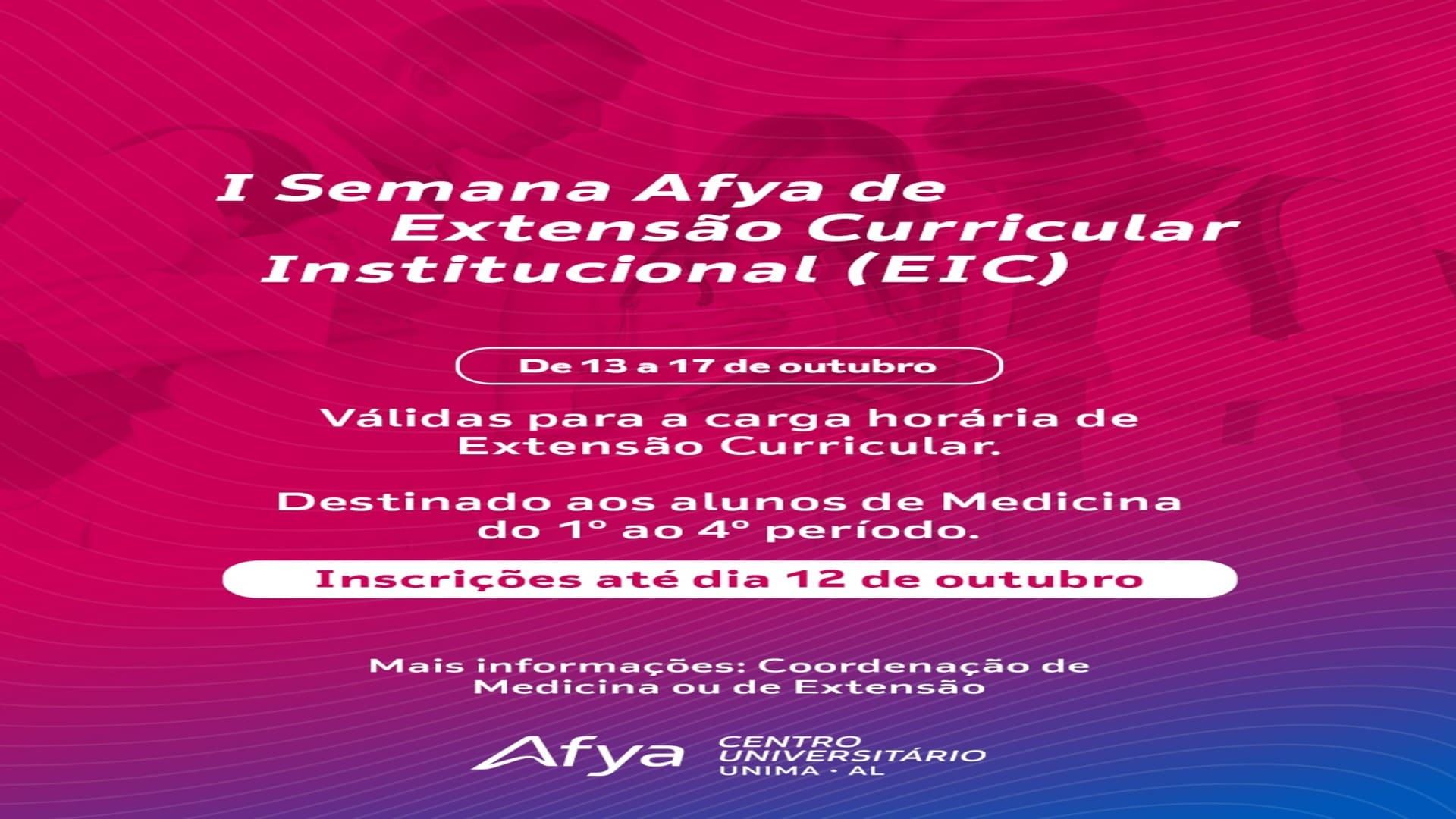 I semana Afya de extensão curricular institucional (EIC)