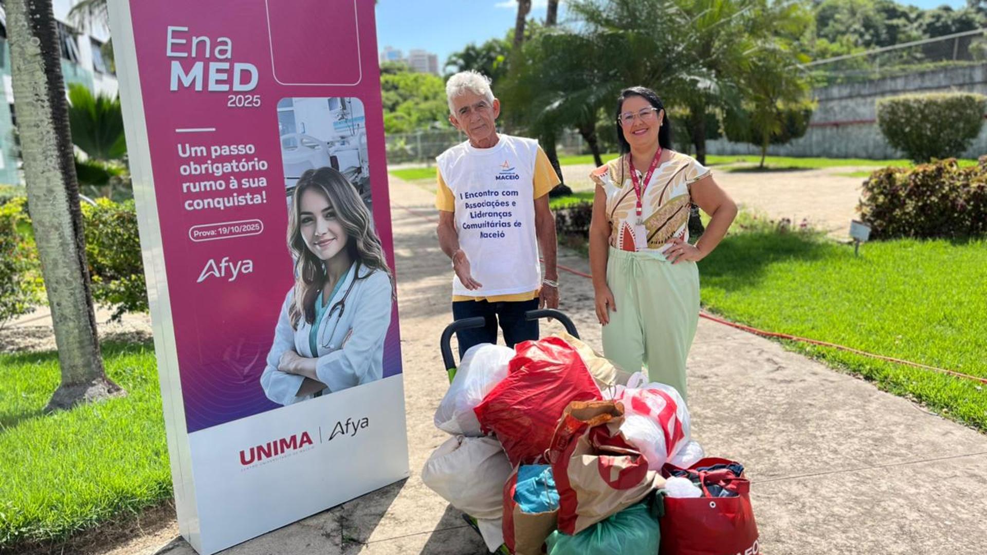 Campanha do Agasalho 2026 da Afya Maceió beneficia Centro Pop de Maceió