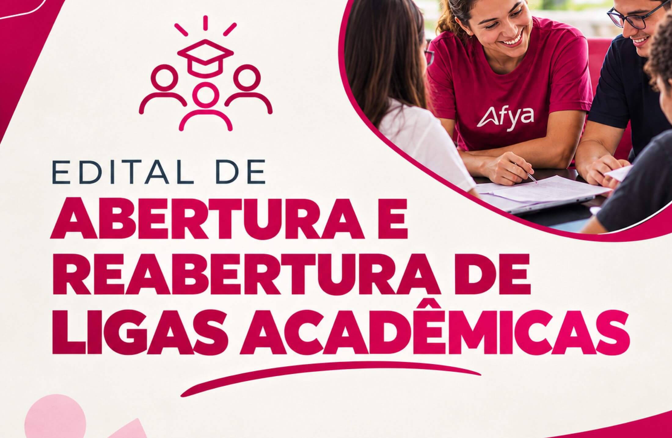 Está aberto o processo de abertura e reabertura das Ligas Acadêmicas 2026 da Afya Unitpac.