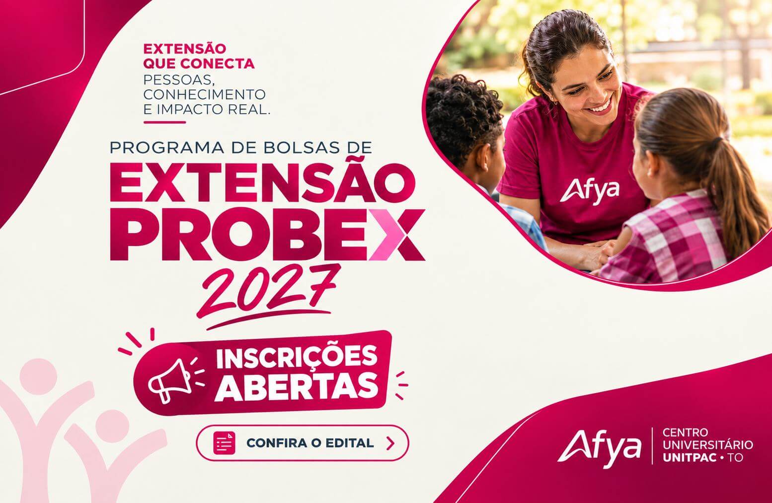 PROBEX 2027: UNITPAC abre inscrições para Programa de Bolsas de Extensão