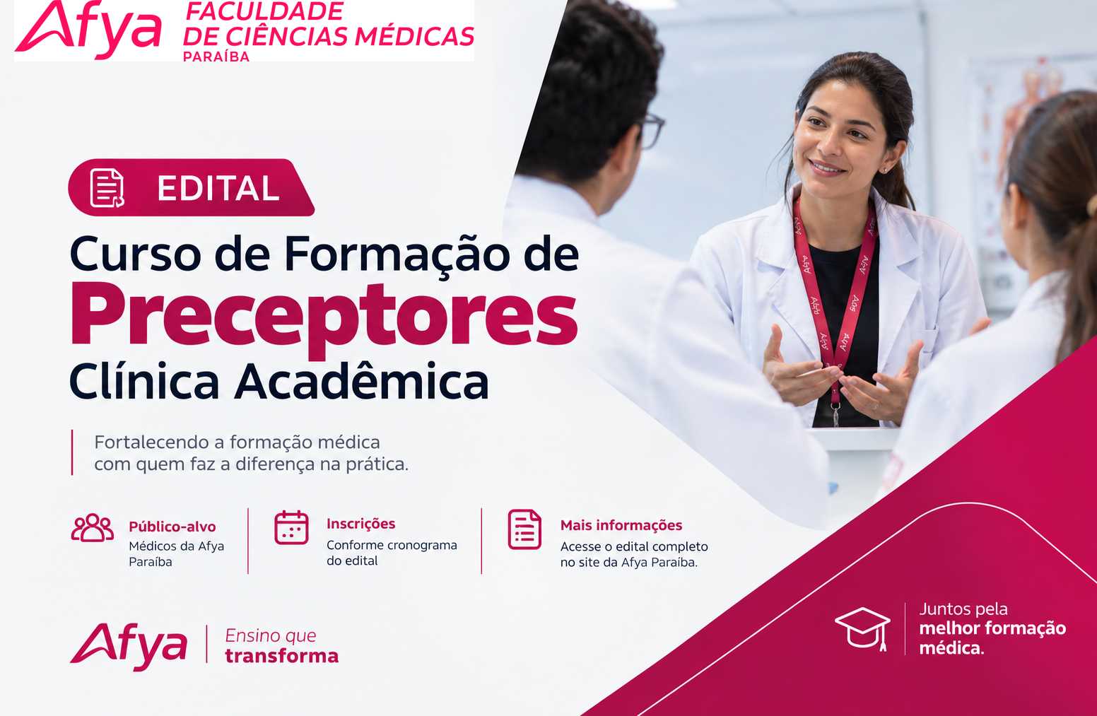 Edital de Seleção Preceptores para Clinica Acadêmica