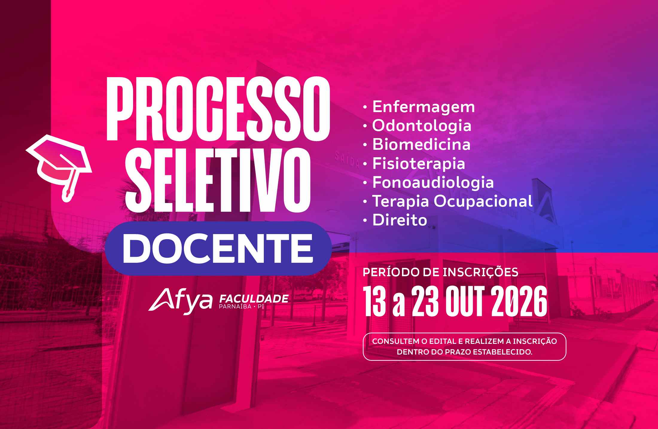 Processo Seletivo de Docentes da Afya Parnaíba