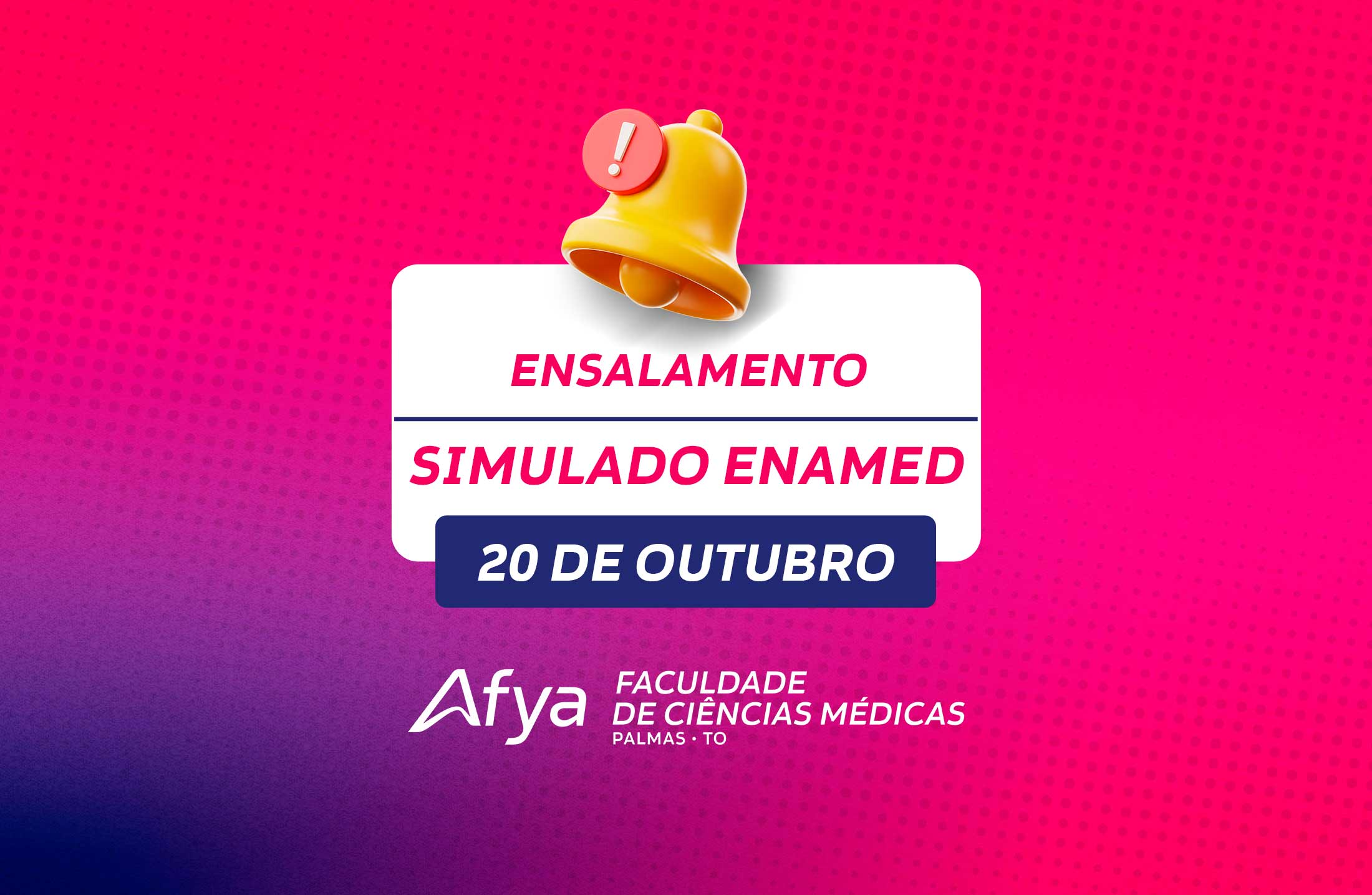 Confira o Ensalamento e Orientações para o 12º Simulado ENAMED
