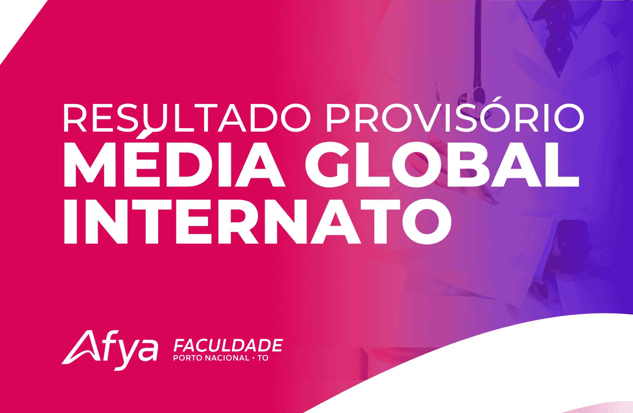 Resultado Provisório Média Global Internato