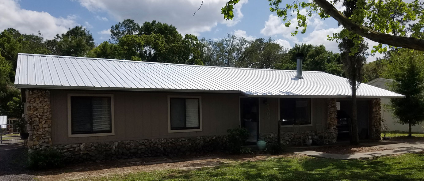 Galvalume metal roof install