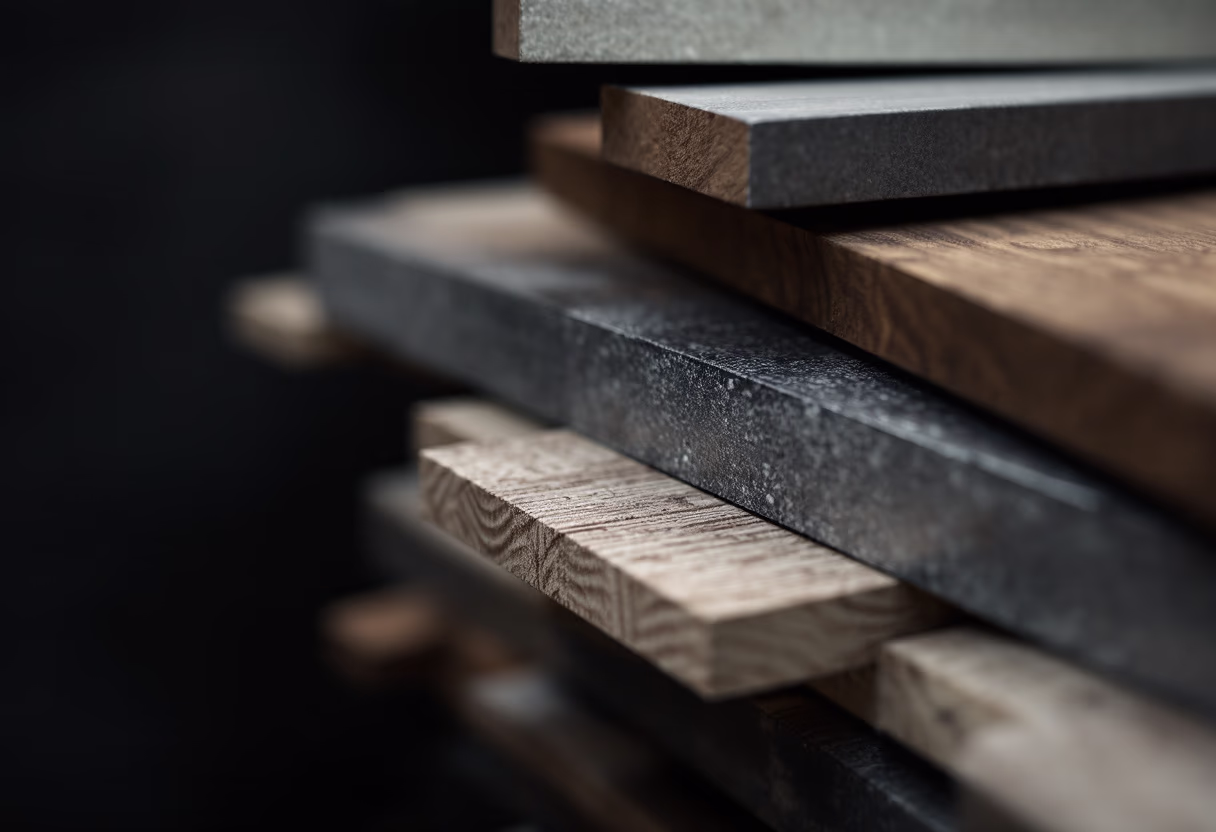 image of raw materials in storage