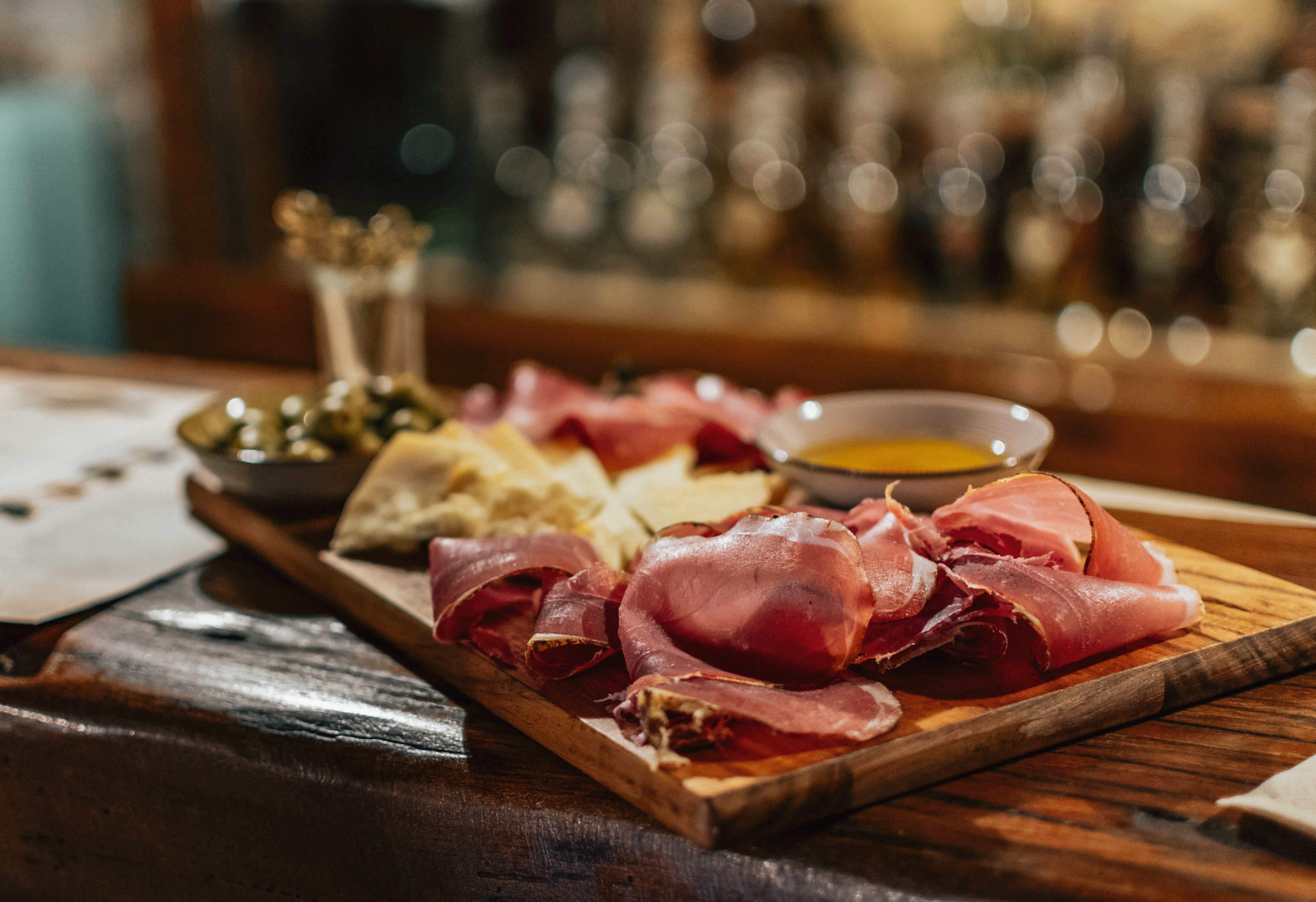 Charcuterie board stock image