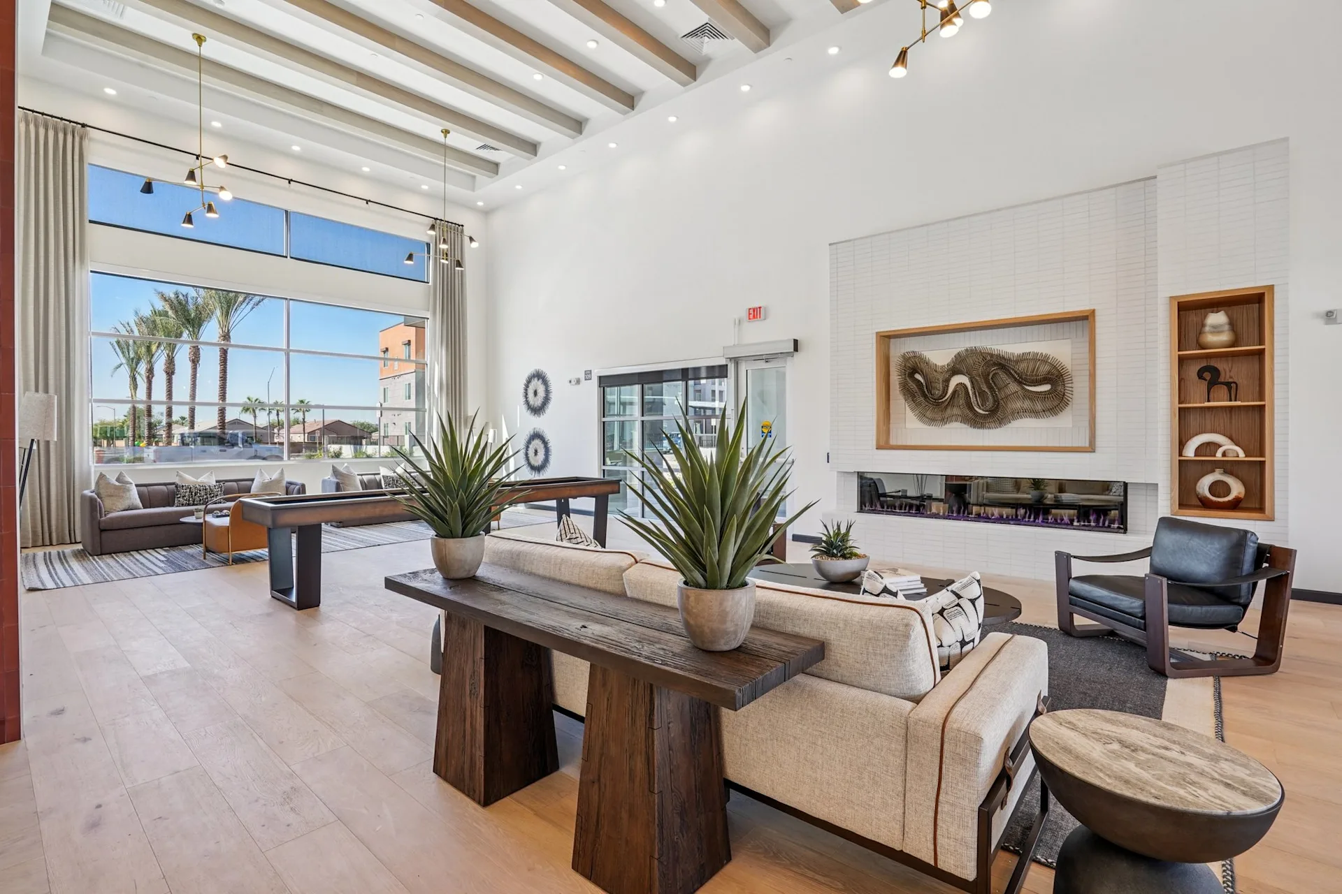 Leasing office lobby