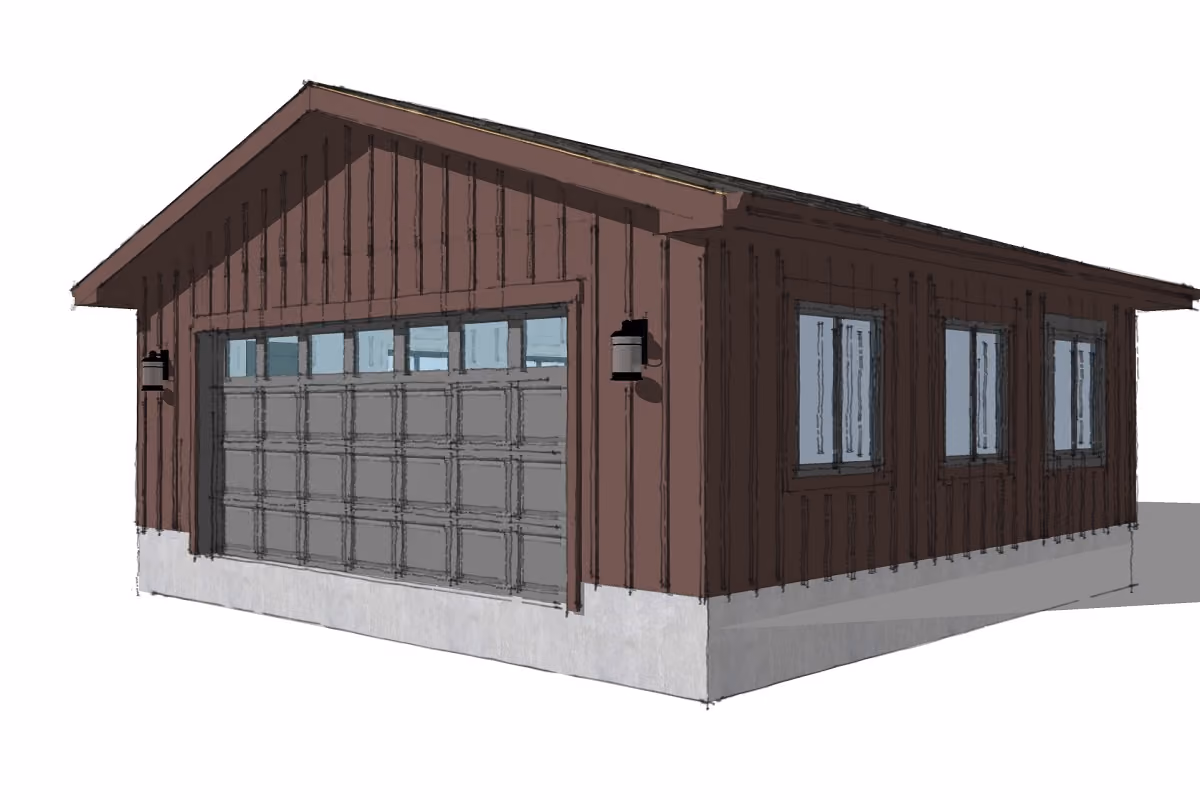 Thunder Beach garage build in Tiny Township, Georgian Bay, view 5