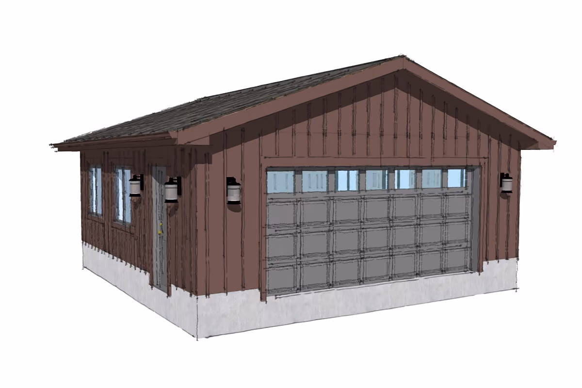 Thunder Beach garage build in Tiny Township, Georgian Bay, view 6