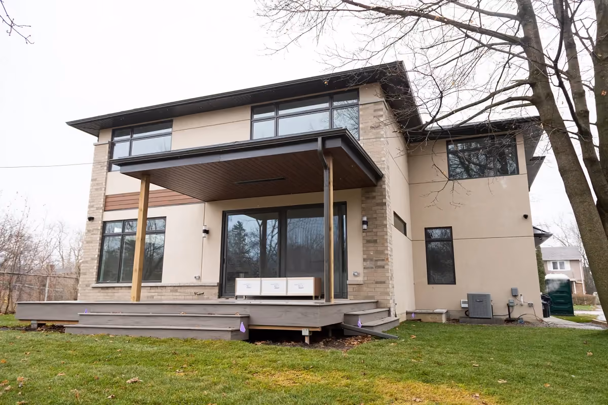 Modern custom home built by RBA Projects in North York, Toronto