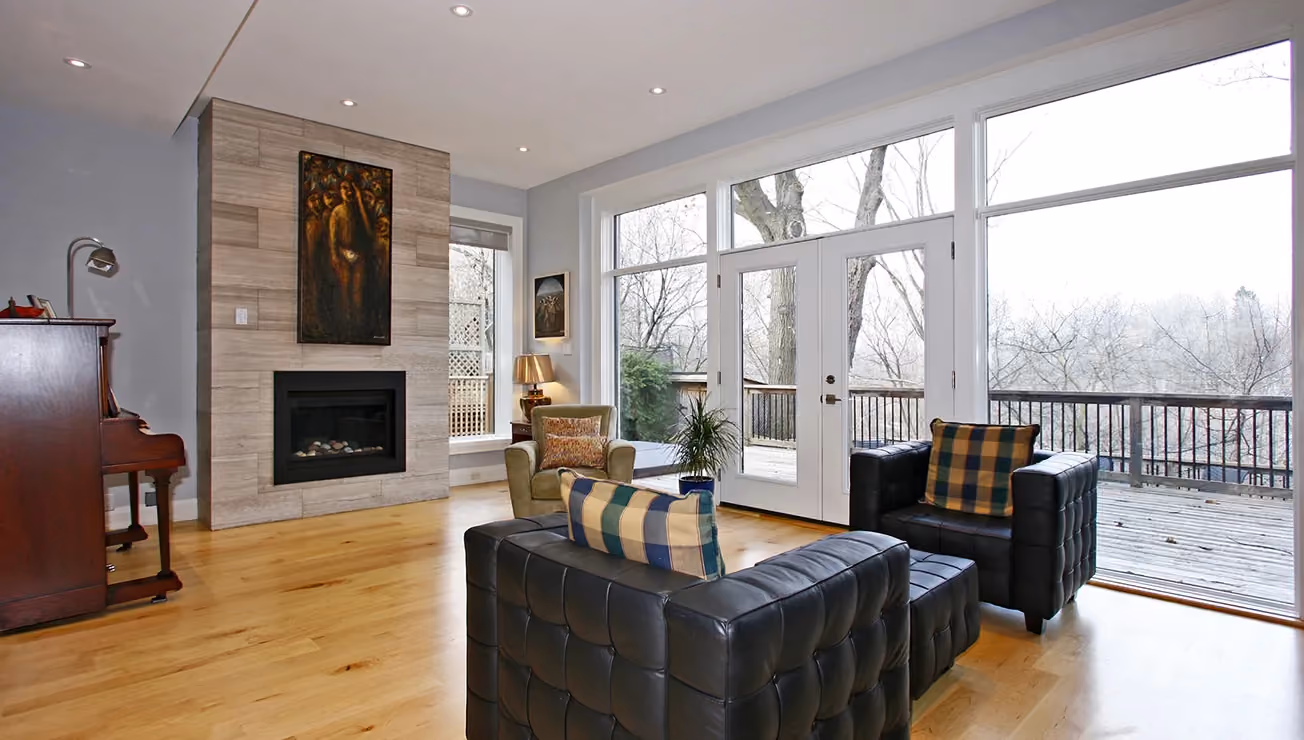Second storey addition by RBA Projects overlooking Mimico Creek, Etobicoke, view 3
